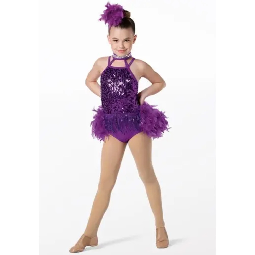 WEISSMAN Girls Dance Costume Solo Purple